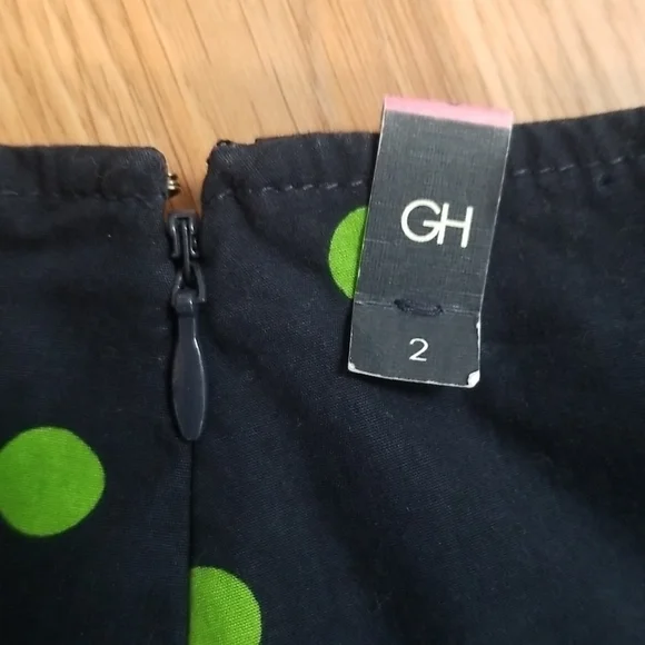 𝅺hollister Gilly Hicks Sydney skirt polka dot size 2 Mini Skater - Picture 8 of 9